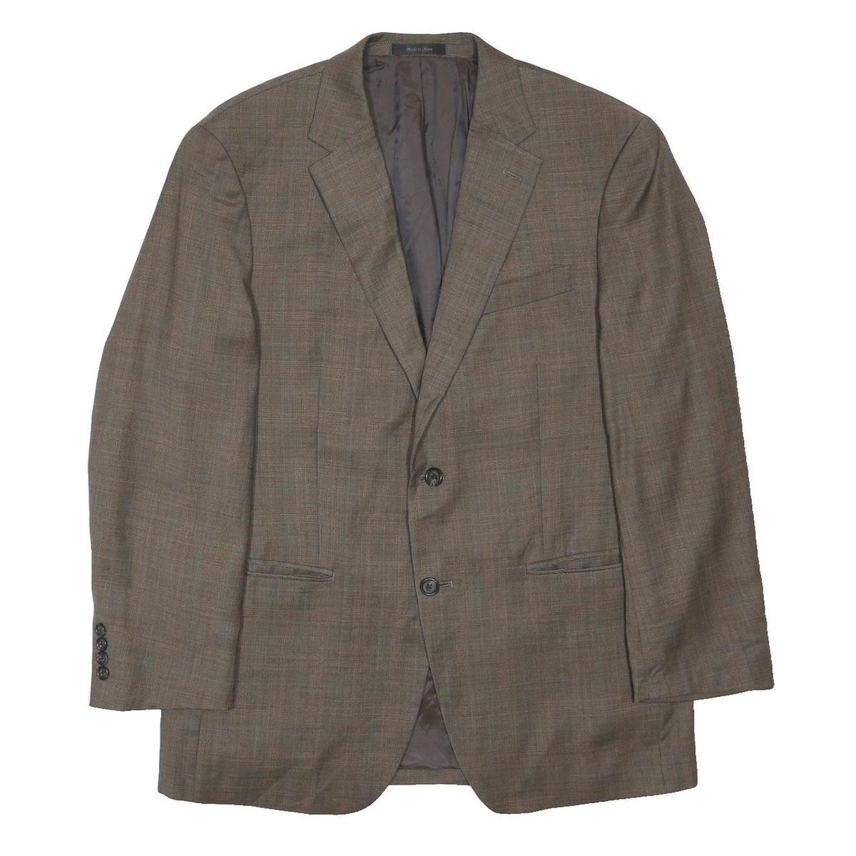 LAUREN RALPH LAUREN Womens Brown Wool Jacket M Woven Classic Button Closure