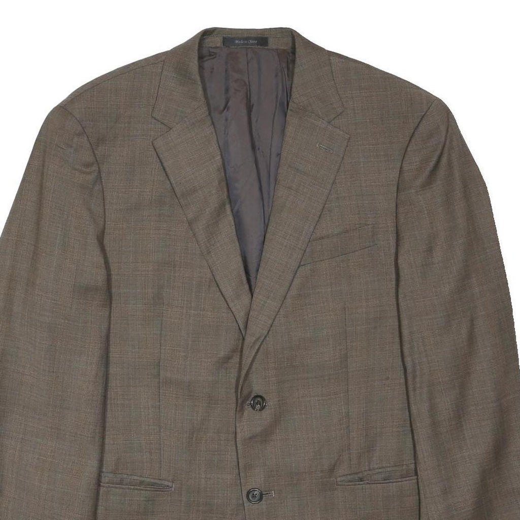 LAUREN RALPH LAUREN Womens Brown Wool Jacket M Woven Classic Button Closure