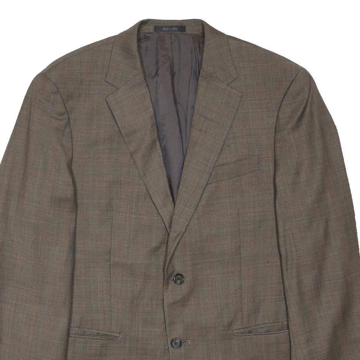 LAUREN RALPH LAUREN Womens Brown Wool Jacket M Woven Classic Button Closure