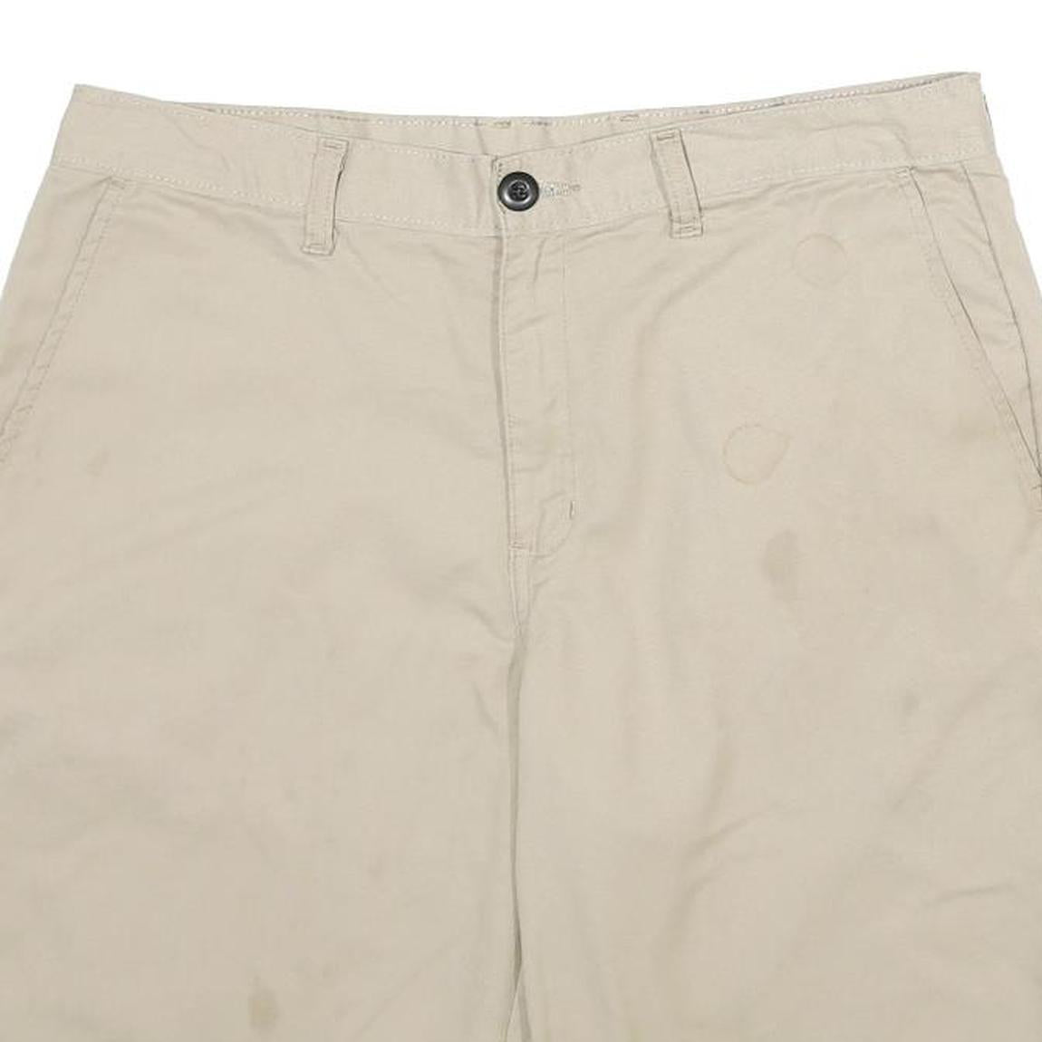 DICKIES Mens Shorts Beige Casual L W34 Polyester Blend Workwear