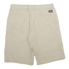 DICKIES Mens Shorts Beige Casual L W34 Polyester Blend Workwear