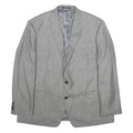 LAUREN RALPH LAUREN Mens Grey Jacket XL Polyester Blend Classic Button Closure