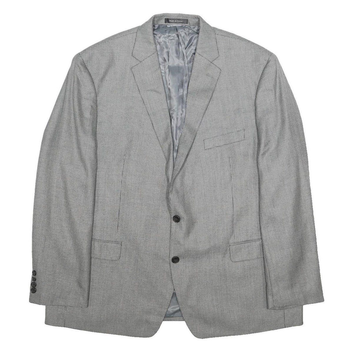 LAUREN RALPH LAUREN Mens Grey Jacket XL Polyester Blend Classic Button Closure