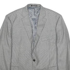 LAUREN RALPH LAUREN Mens Grey Jacket XL Polyester Blend Classic Button Closure