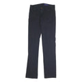 JECKERSON Mens Cotton Navy Regular Straight Trousers W28 L31 Casual Zip