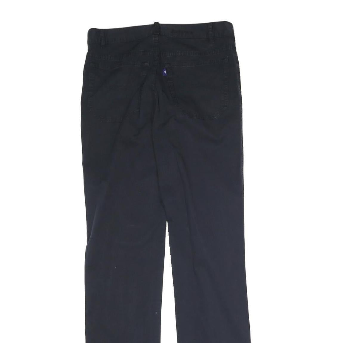 JECKERSON Mens Cotton Navy Regular Straight Trousers W28 L31 Casual Zip