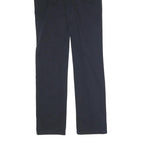 JECKERSON Mens Cotton Navy Regular Straight Trousers W28 L31 Casual Zip