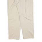 TOMMY HILFIGER Mens Cotton Blend Beige Regular Straight Trousers W38 L32 Classic