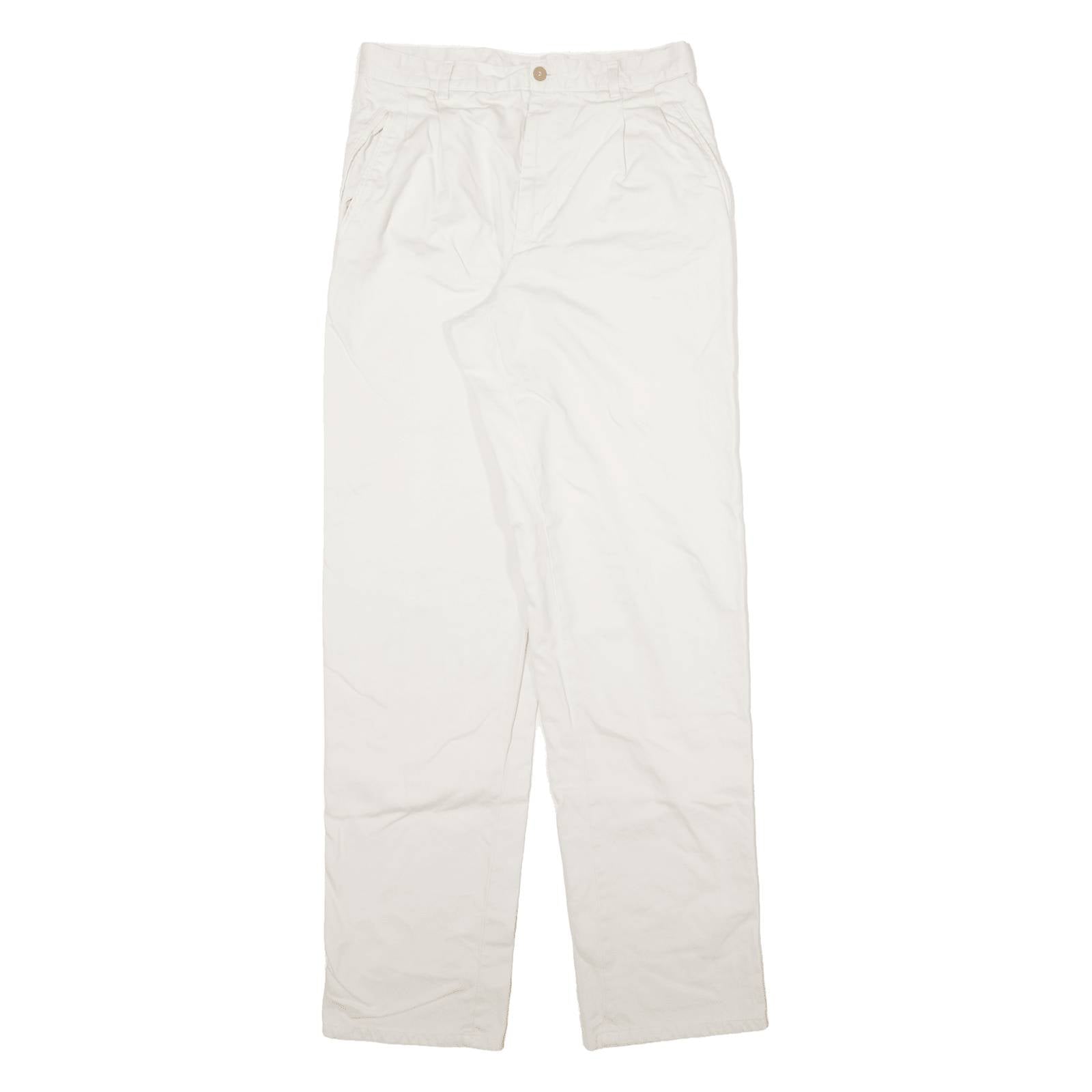 DARK SQUARE Mens Trousers Cream Regular Straight W28 L33