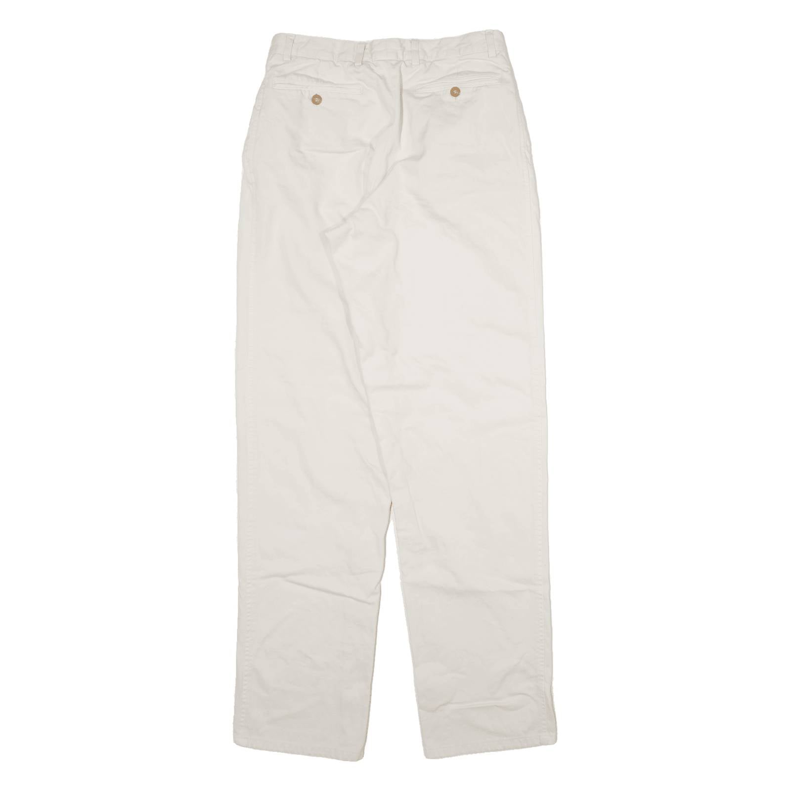 DARK SQUARE Mens Trousers Cream Regular Straight W28 L33