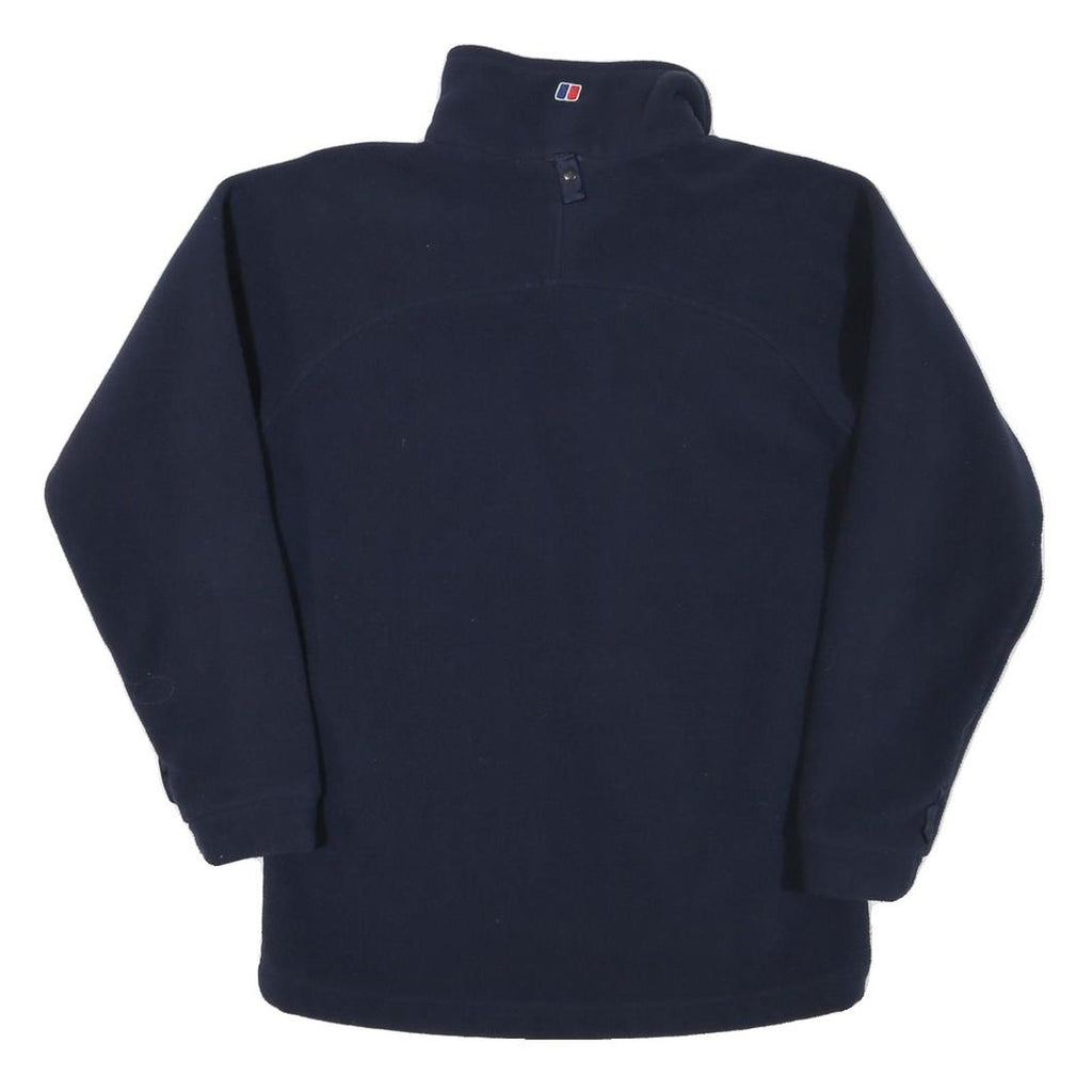 BERGHAUS Womens Navy Blue Performance Fleece Jacket M Polyester Blend Zip Casual