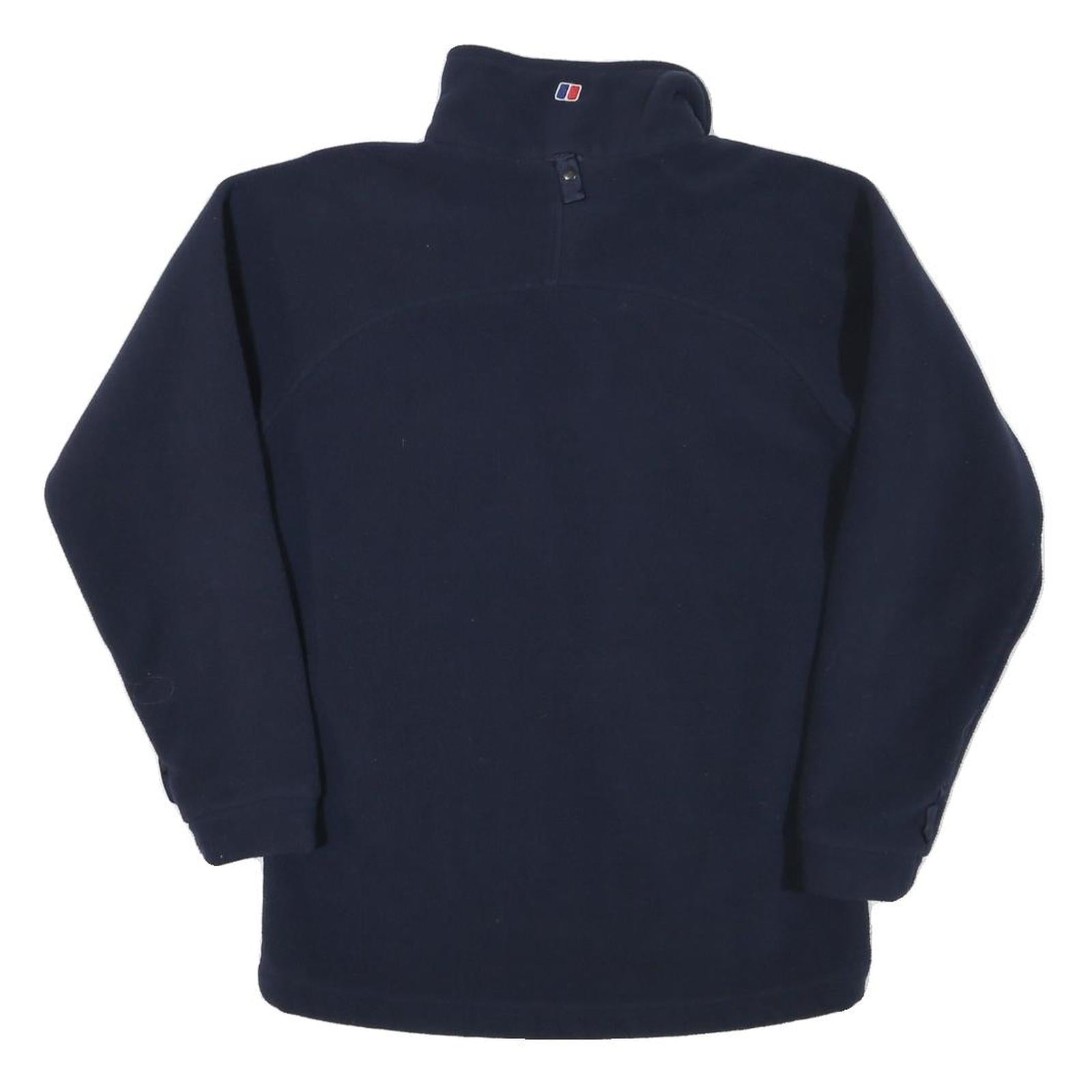 BERGHAUS Womens Navy Blue Performance Fleece Jacket M Polyester Blend Zip Casual