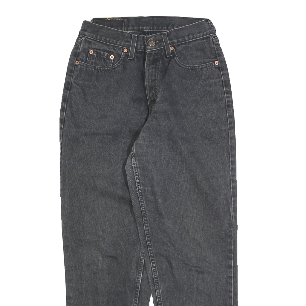LEVI'S 626 02 Mens Jeans Black Regular Straight Denim Medium W26 L30 Classic Fit