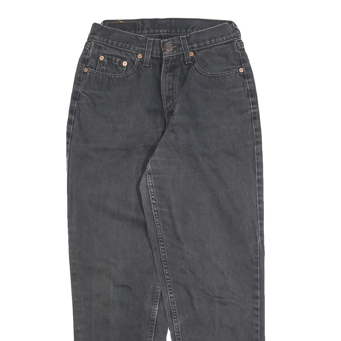 LEVI'S 626 02 Mens Jeans Black Regular Straight Denim Medium W26 L30 Classic Fit