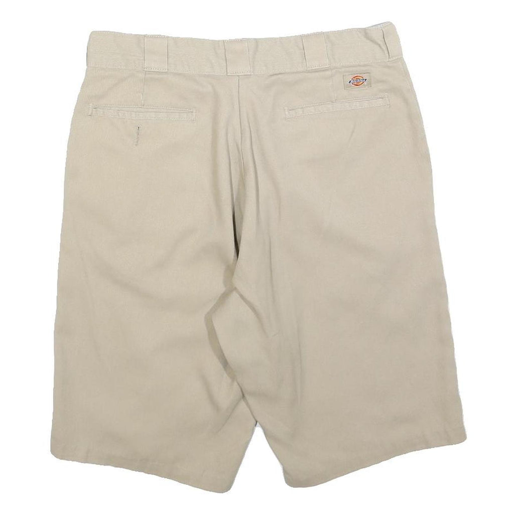 DICKIES Mens Shorts Beige Casual Plain M W34 Workwear Cotton Blend