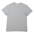 NIKE Mens Grey & Red Graphic T-Shirt M Short Sleeve Crew Neck Casual Cotton
