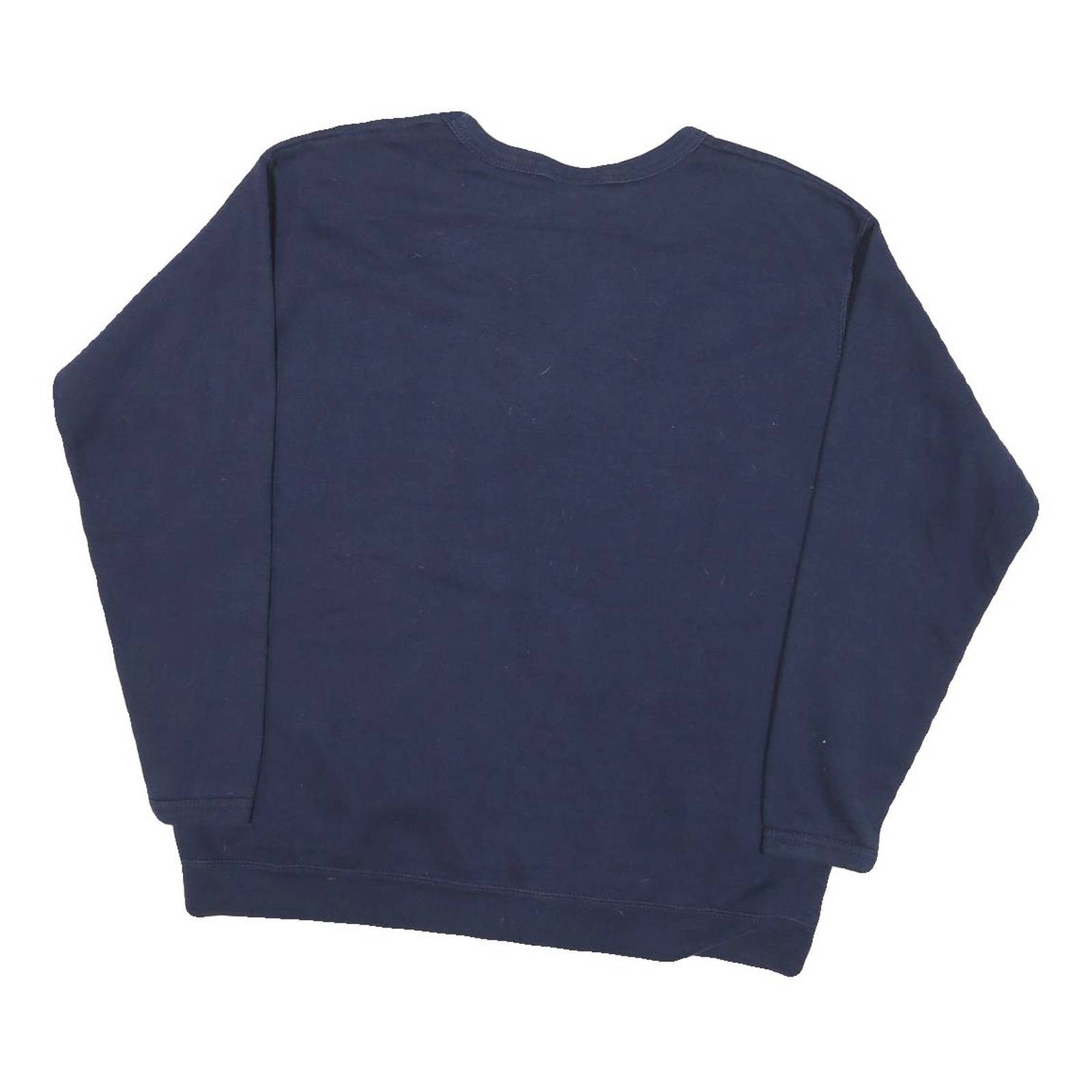 LEE Womens Navy Blue Broncos Crew Neck L Sweatshirt Cotton Blend