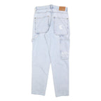KARL KANI Womens Jeans Blue Slim Straight Denim Light W28 L30 Streetwear