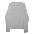 HOLLISTER Mens Grey Long Sleeve Crew Neck T-Shirt M Logo Print Cotton Blend