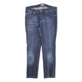 VERSACE Womens Blue Slim Skinny Denim Cotton Blend Medium W30 L26 Zip Pockets
