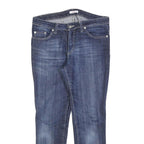VERSACE Womens Blue Slim Skinny Denim Cotton Blend Medium W30 L26 Zip Pockets