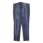 VERSACE Womens Blue Slim Skinny Denim Cotton Blend Medium W30 L26 Zip Pockets