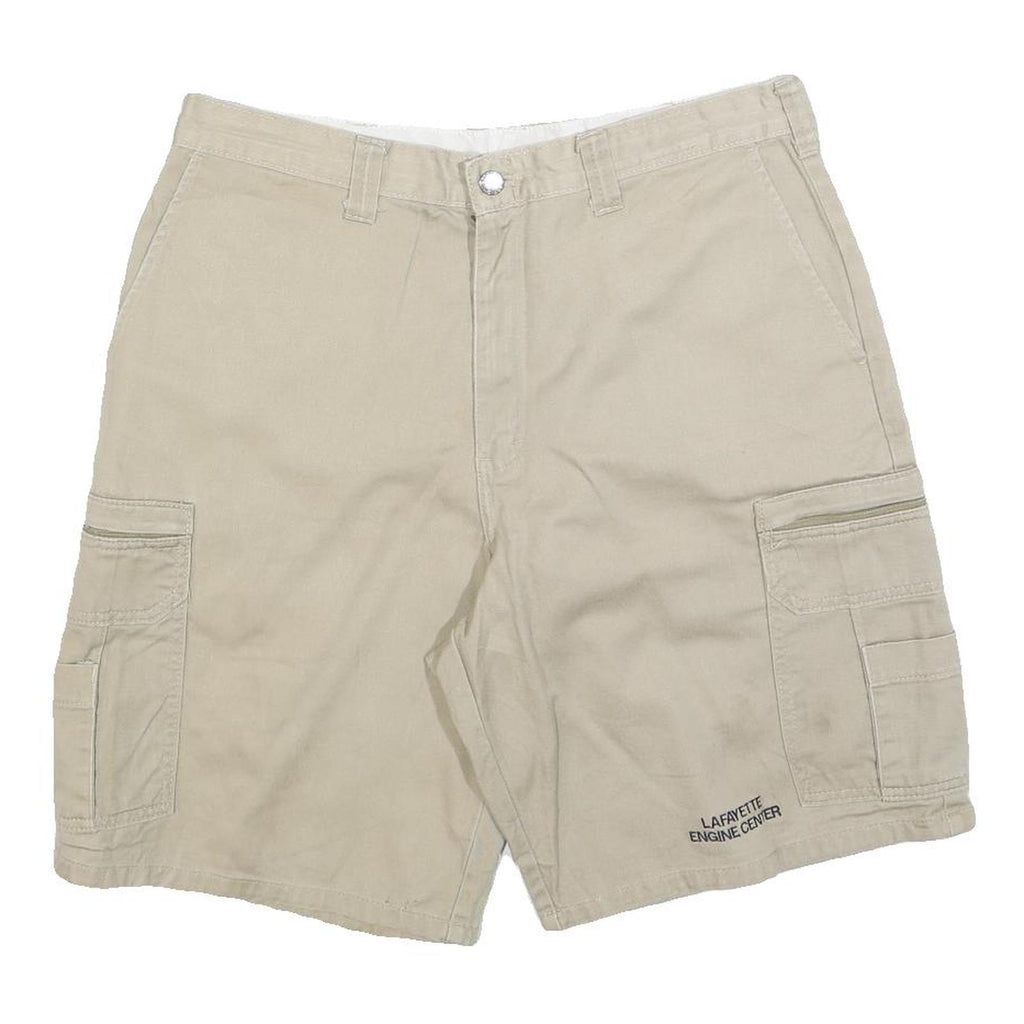 DICKIES Mens Shorts Beige Casual Cargo L W34 Comfortable Cotton Blend Pocket