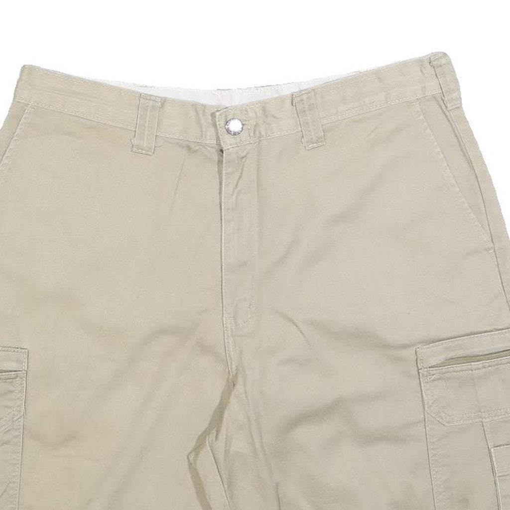 DICKIES Mens Shorts Beige Casual Cargo L W34 Comfortable Cotton Blend Pocket