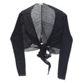 DRIVER Cardigan Womens Top Black V-Neck Long Sleeve S