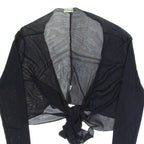 DRIVER Cardigan Womens Top Black V-Neck Long Sleeve S