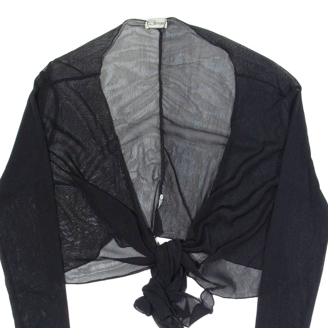 DRIVER Cardigan Womens Top Black V-Neck Long Sleeve S