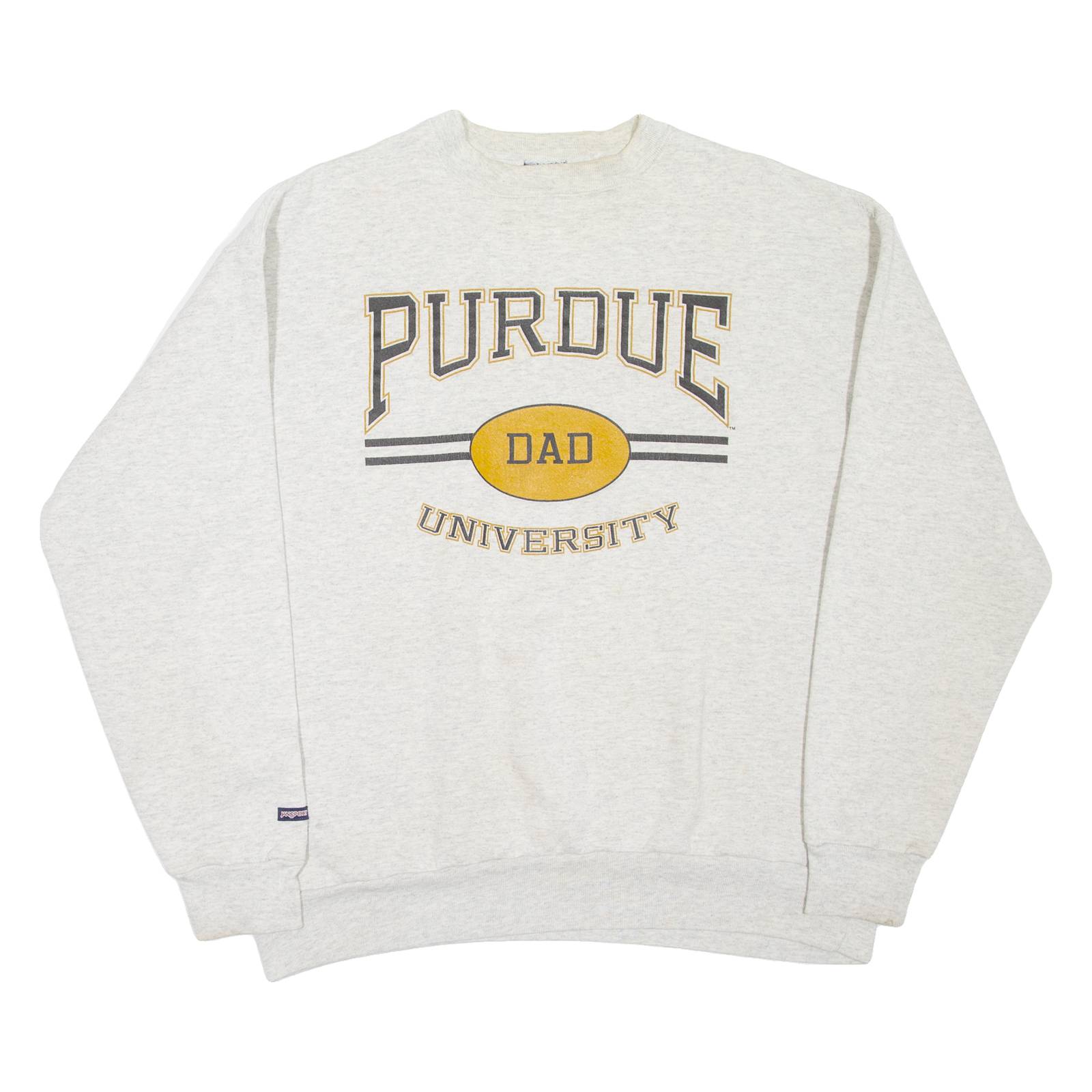 JANSPORT Purdue University Dad Mens Sweatshirt Grey USA 2XL