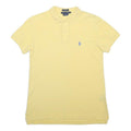 RALPH LAUREN Mens Yellow Short Sleeve Polo Shirt S Classic Fit Cotton Blend