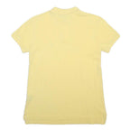 RALPH LAUREN Mens Yellow Short Sleeve Polo Shirt S Classic Fit Cotton Blend