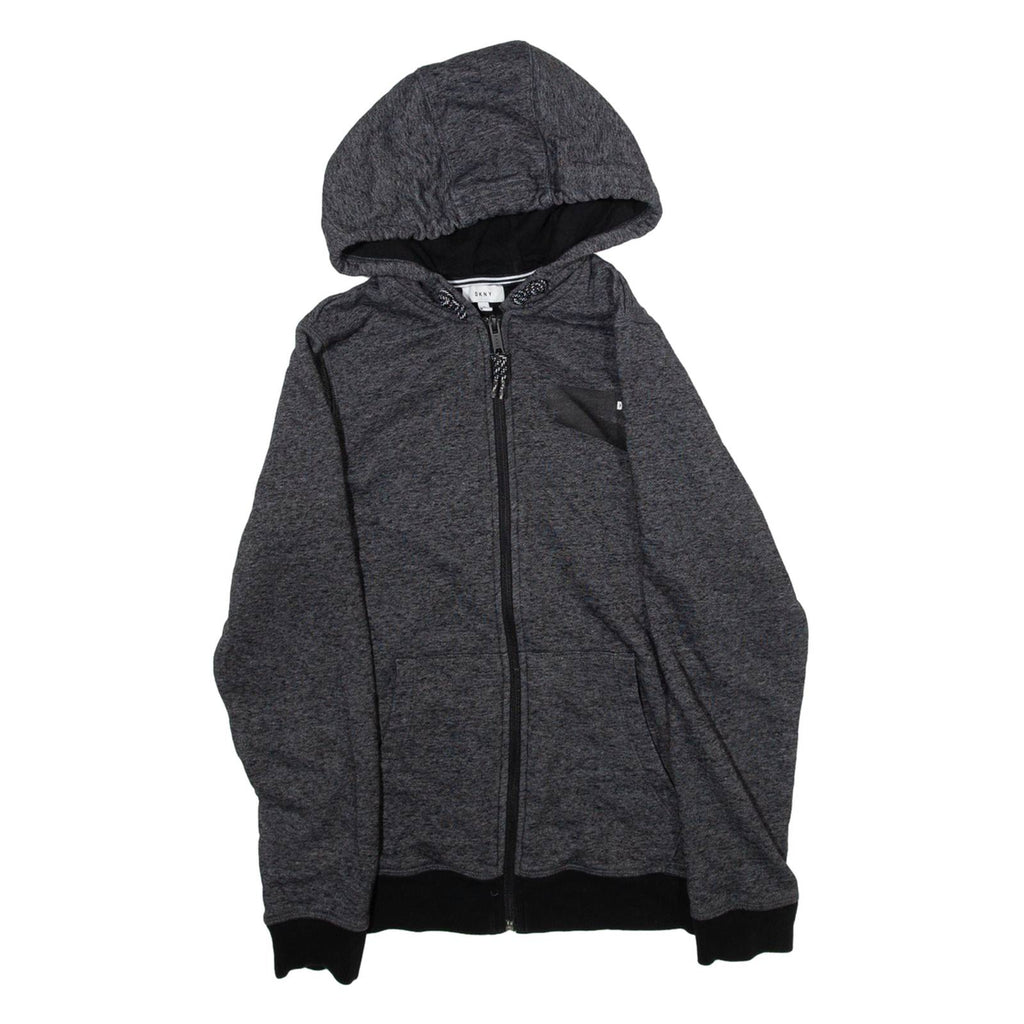 DKNY Womens Grey Hoodie Full Zip S