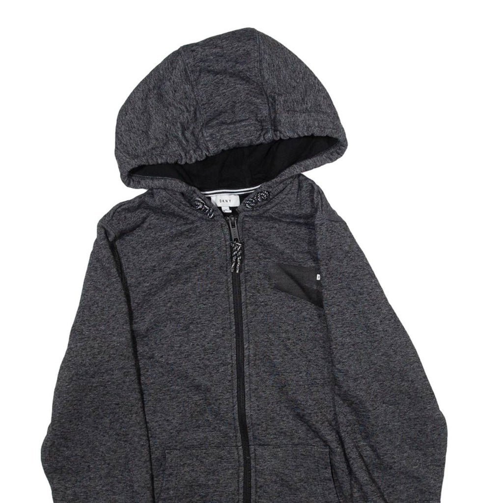 DKNY Womens Grey Hoodie Full Zip S