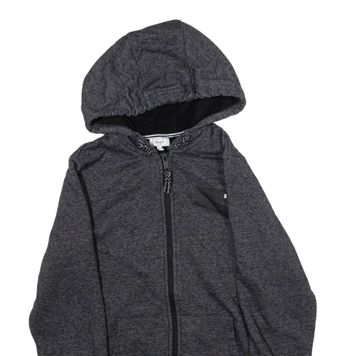 DKNY Womens Grey Hoodie Full Zip S