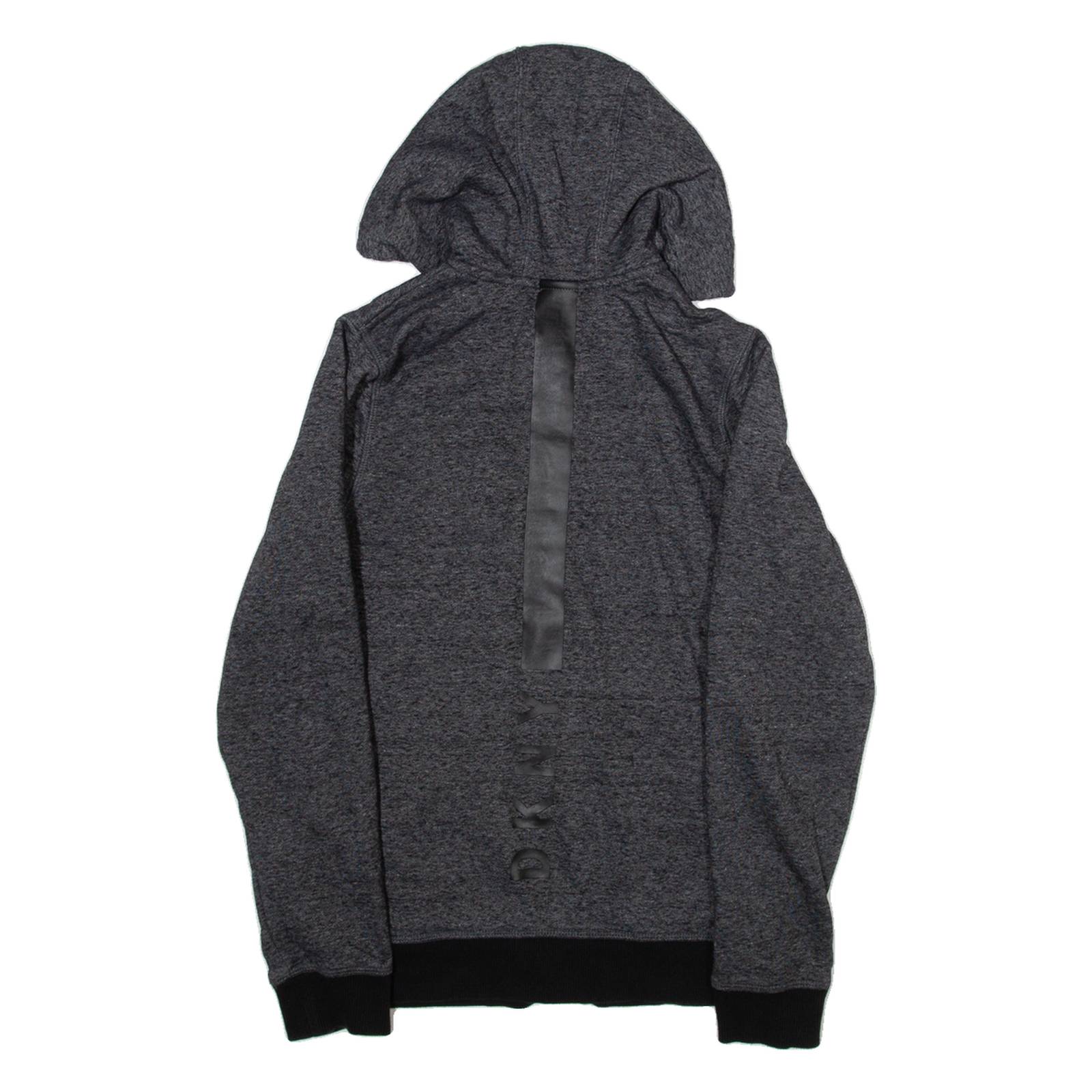 DKNY Womens Grey Hoodie Full Zip S