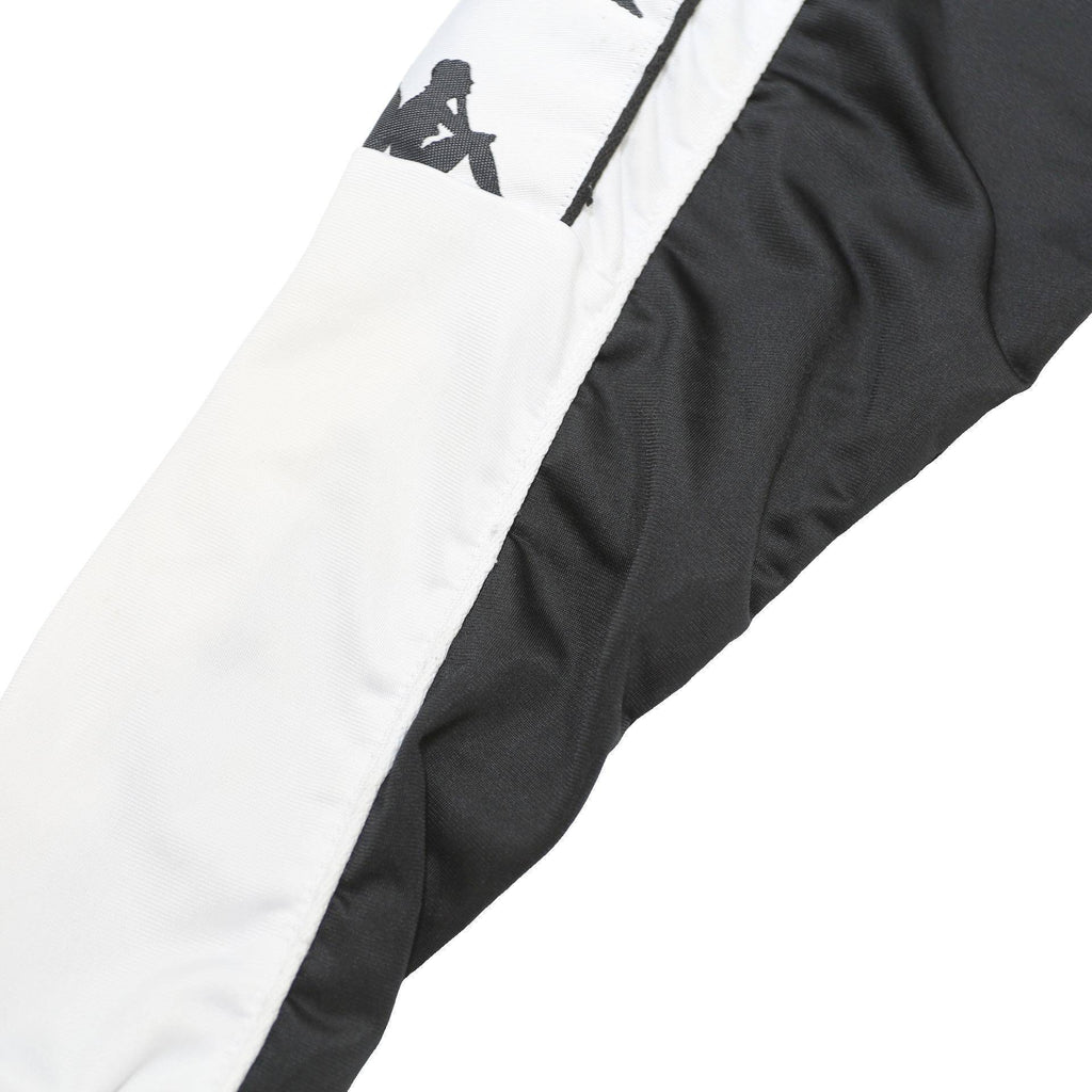 KAPPA Mens Black & White Track Jacket M Polyester Zip Athletic Sportswear