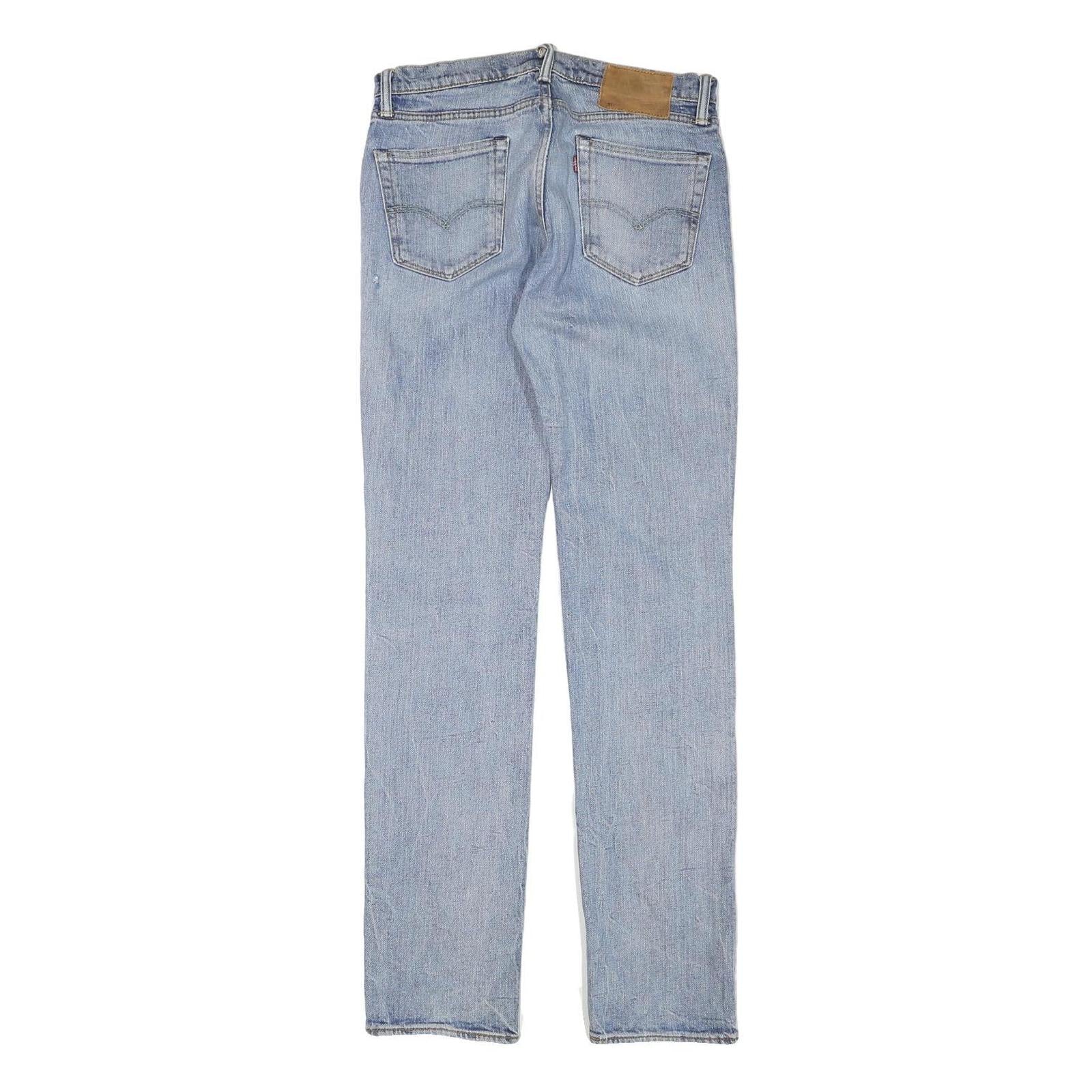 LEVI'S 511 Mens Jeans Blue Slim Skinny Denim Light W29 L33 Slim Fit Zip