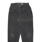 LEVI'S Silver Tab Mens Jeans Black Relaxed Tapered Denim Medium W28 L32 Retro