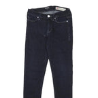 CALVIN KLEIN JEANS Womens Slim Skinny Denim Dark W24 L26 Stretch Cotton Blend