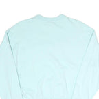 CHAMPION Womens Blue Crew Neck S Logo Embroidered Cotton Blend Sweatshirt