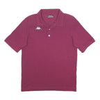 KAPPA Mens Maroon Polo Shirt S Cotton Blend Short Sleeve Classic Fit Casual