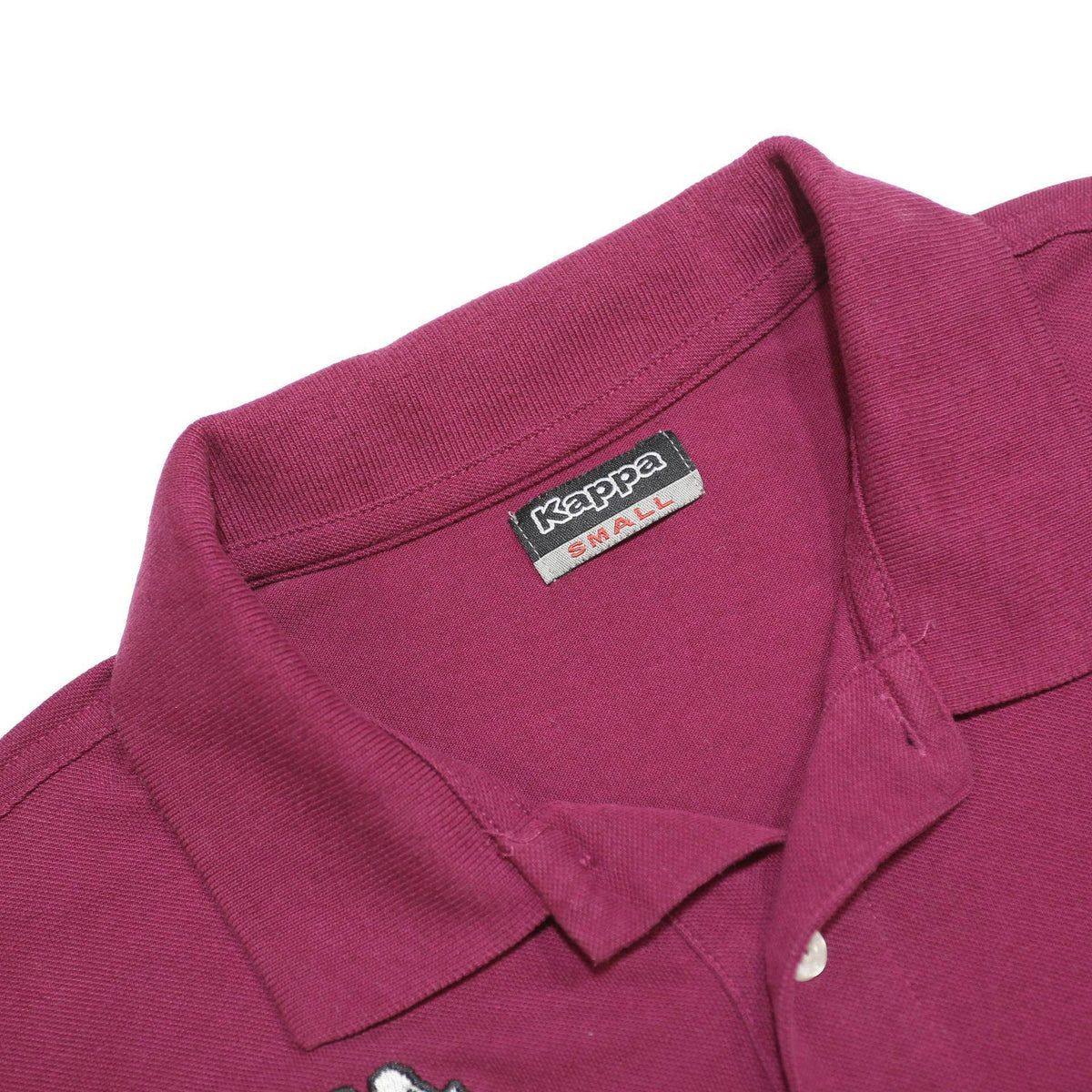 KAPPA Mens Maroon Polo Shirt S Cotton Blend Short Sleeve Classic Fit Casual