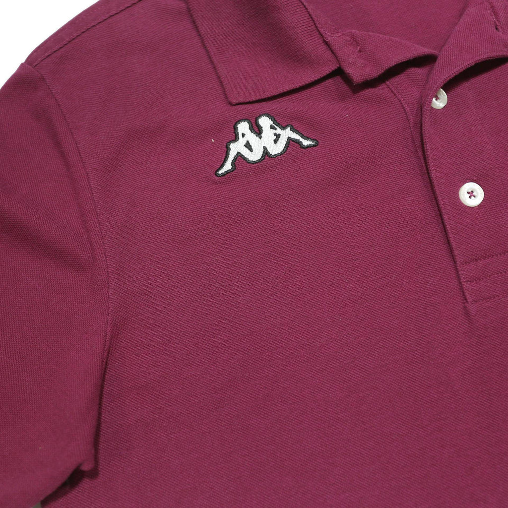 KAPPA Mens Maroon Polo Shirt S Cotton Blend Short Sleeve Classic Fit Casual