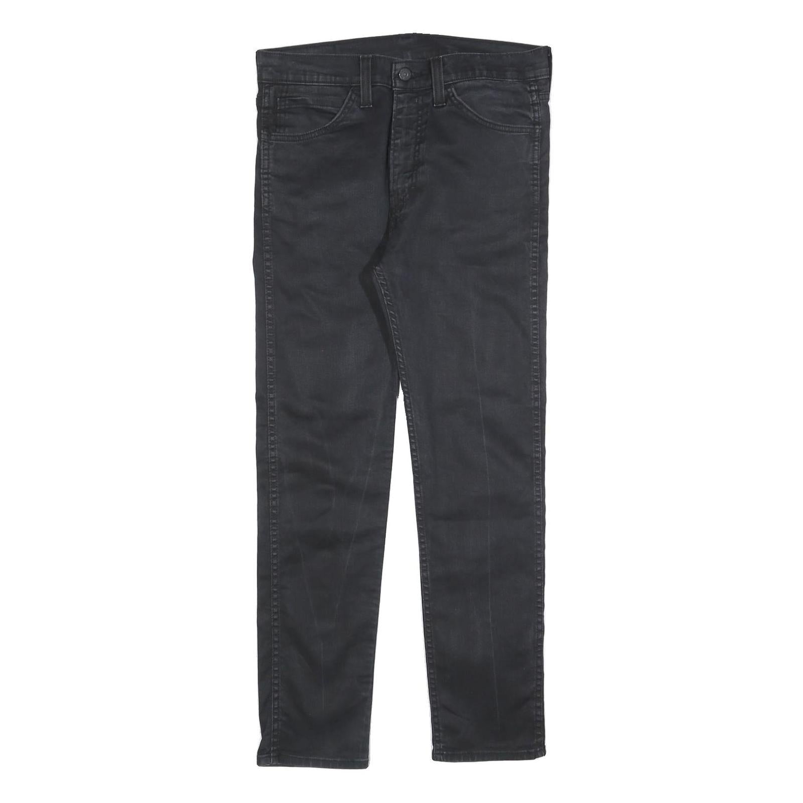 LEVI'S Mens Jeans Black Slim Skinny Denim W32 L30 Zip Cotton Blend Casual