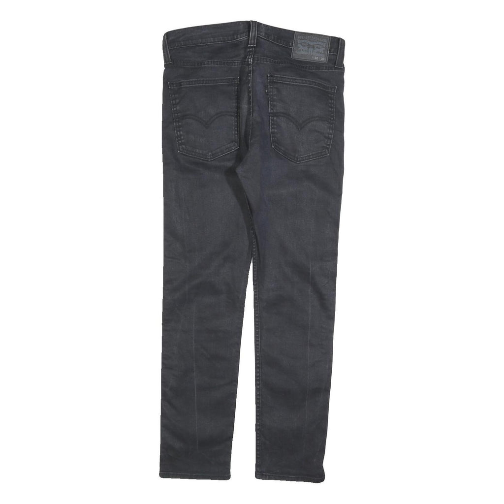 LEVI'S Mens Jeans Black Slim Skinny Denim W32 L30 Zip Cotton Blend Casual