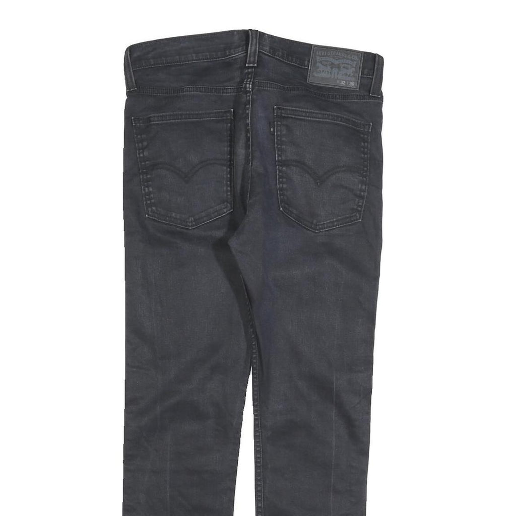 LEVI'S Mens Jeans Black Slim Skinny Denim W32 L30 Zip Cotton Blend Casual