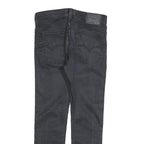 LEVI'S Mens Jeans Black Slim Skinny Denim W32 L30 Zip Cotton Blend Casual